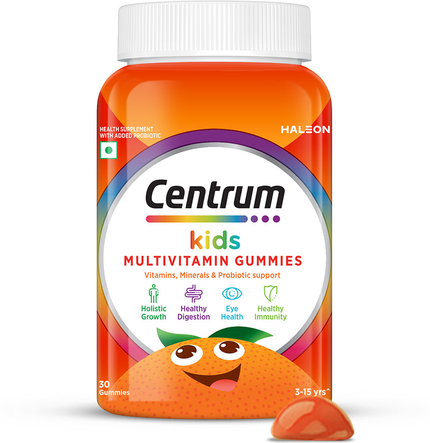 Centrum Kids Multivitamin Gummies, Orange, 30 Gummies