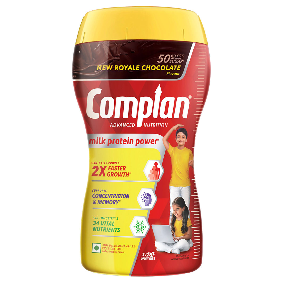 Complan Nutrition Drink Powder, Royale Chocolate, 500g Jar