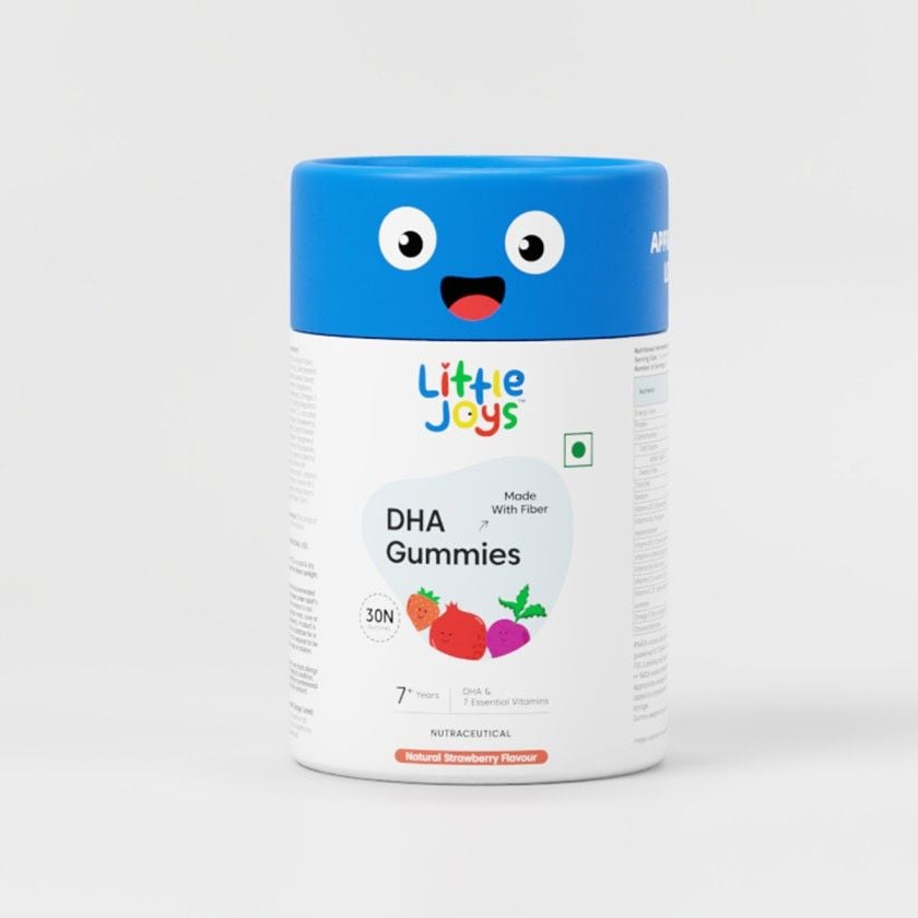 Little Joys DHA Gummies 7+ Years, Natural Strawberry, 30 Gummies