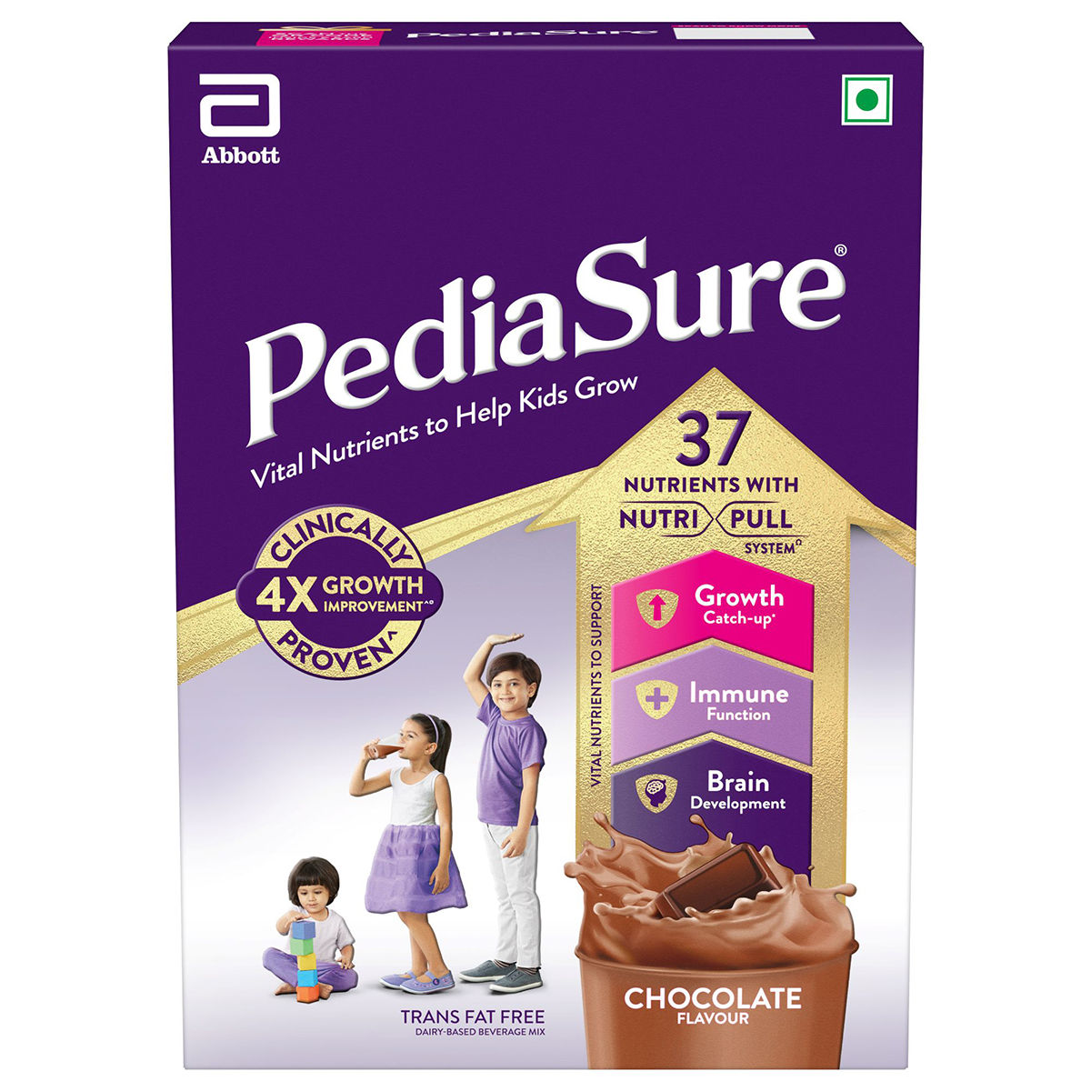 PediaSure Nutrition Drink Powder for Kids, Chocolate, 375g Refill Pack