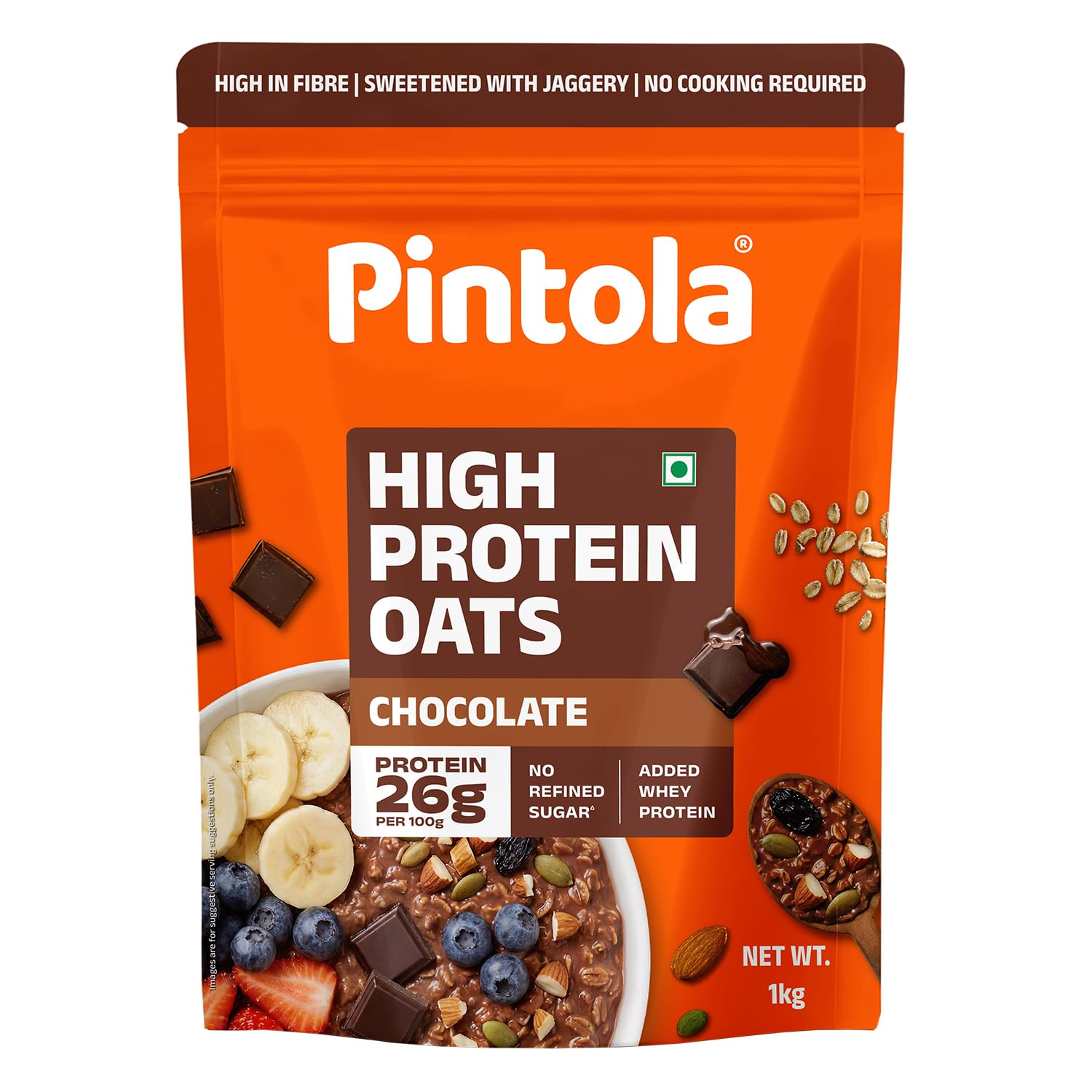 Pintola High Protein Oats, Dark Chocolate, 1kg